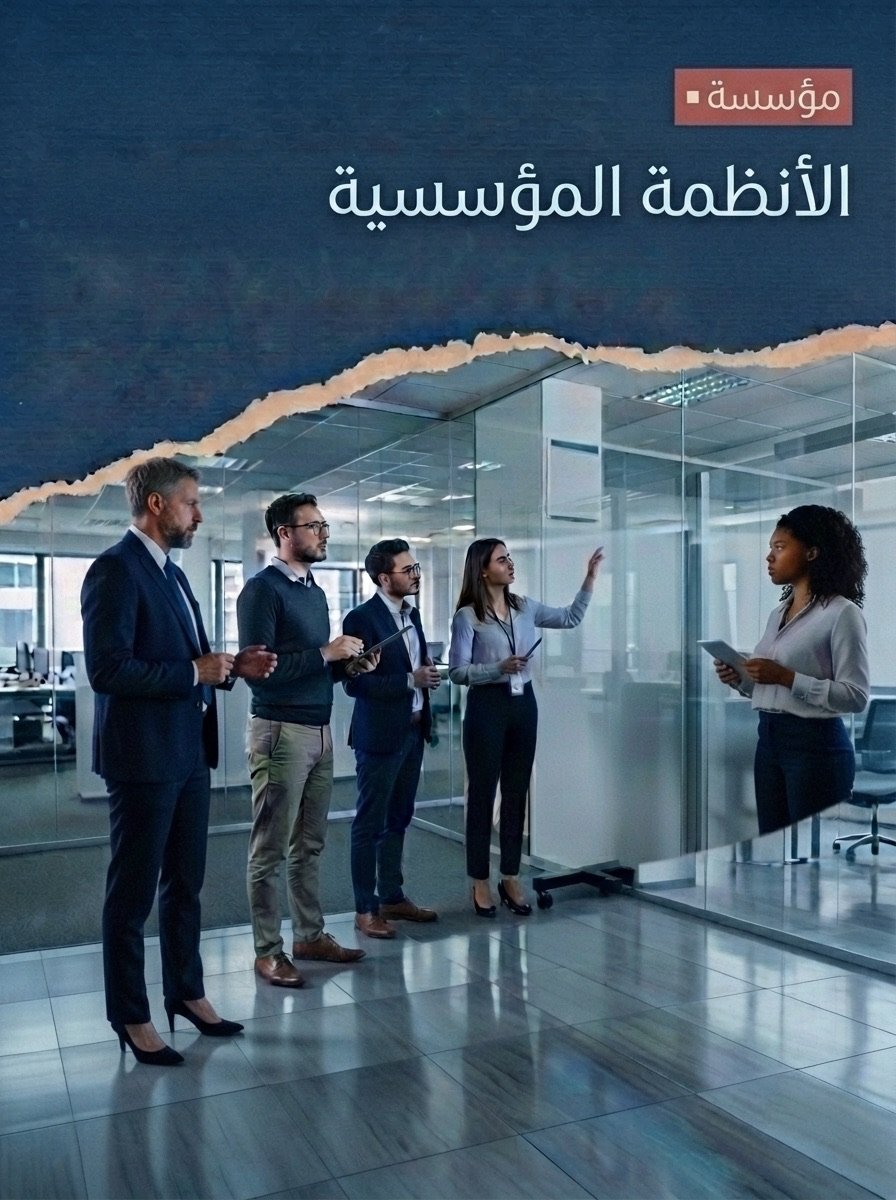فريق عمل داخل مكتب زجاجي حديث — خوادم وتخزين وأجهزة حاسب وبرمجيات للمؤسسات